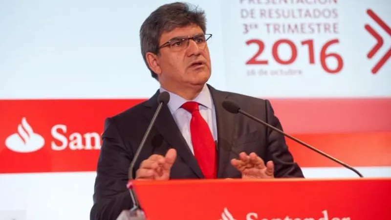 O CEO do Banco Santander, José Antonio Álvarez.  Foto Santander