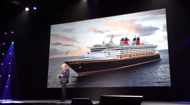A apresentação do nome do quinto navio da companhia, em Agosto de 2019.&nbsp;