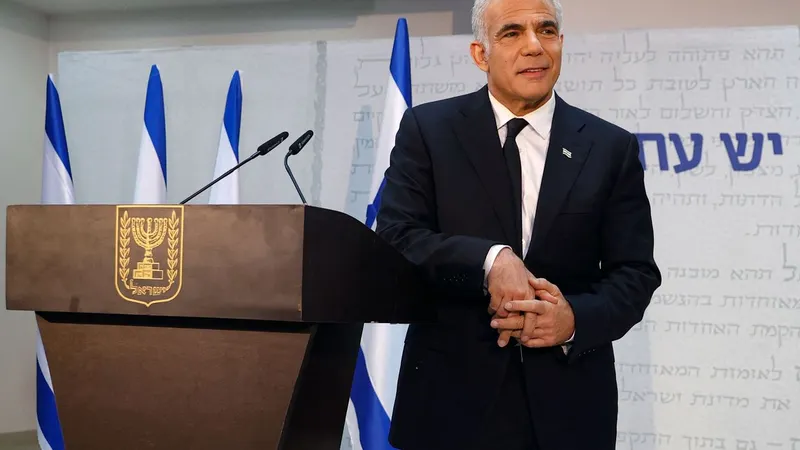 O líder da oposição Yaïr Lapid. FOTO JACK GUEZ/AFP