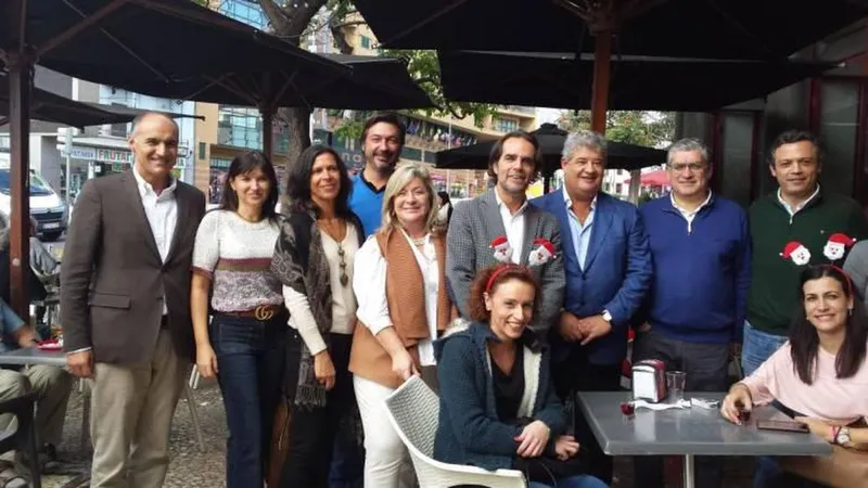 O executivo madeirense no Mercado dos Lavradores. Foto Sandra Ascensão Silva
