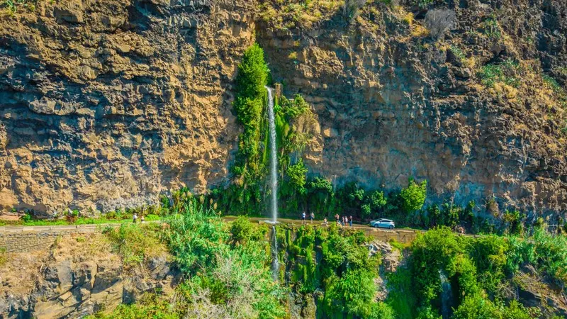 A cascata dos Anjos é dos lugares mais visitados na Ponta do Sol