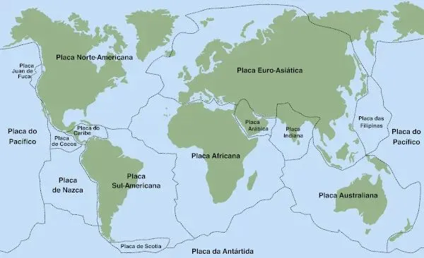 A zona do sismo é atravessada por uma das placas tectónicas, a mesma que atravessa o sul de Portugal e os Açores.&nbsp; Foto DR