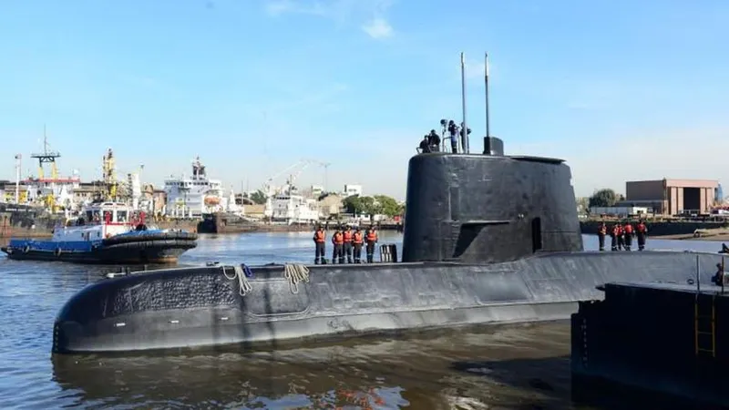 O submarino ‘ARA San Juan’. Foto Armada Argentina/via REUTERS