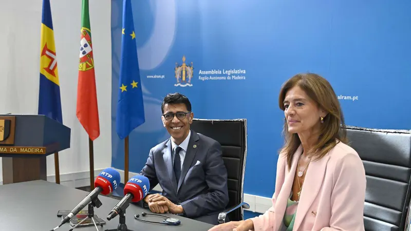 Vice-presidente do Parlamento Europeu com Rubina Leal.