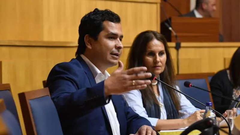 Rafael Macedo, na Comissão de Inquérito à Medicina Nuclear, na Assembleia Legislativa da Madeira, a 20 de Março de 2019.
