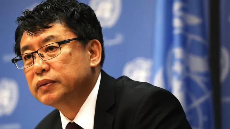 O diplomata acusa os EUA de tentar ilegalizar o desenvolvimento espacial da Coreia do Norte. Foto Getty Images